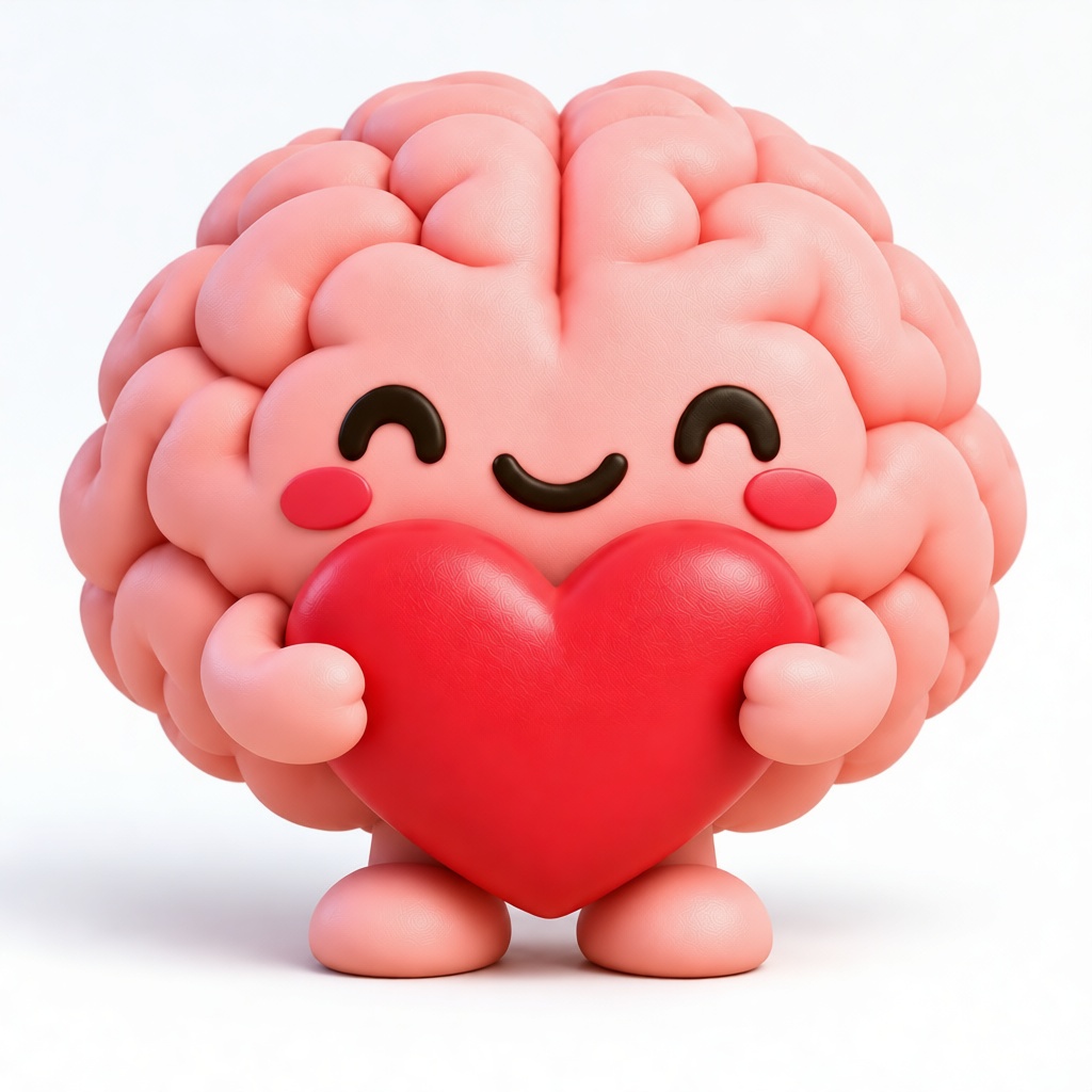 Cute Brain Figurine free 3D printable STL