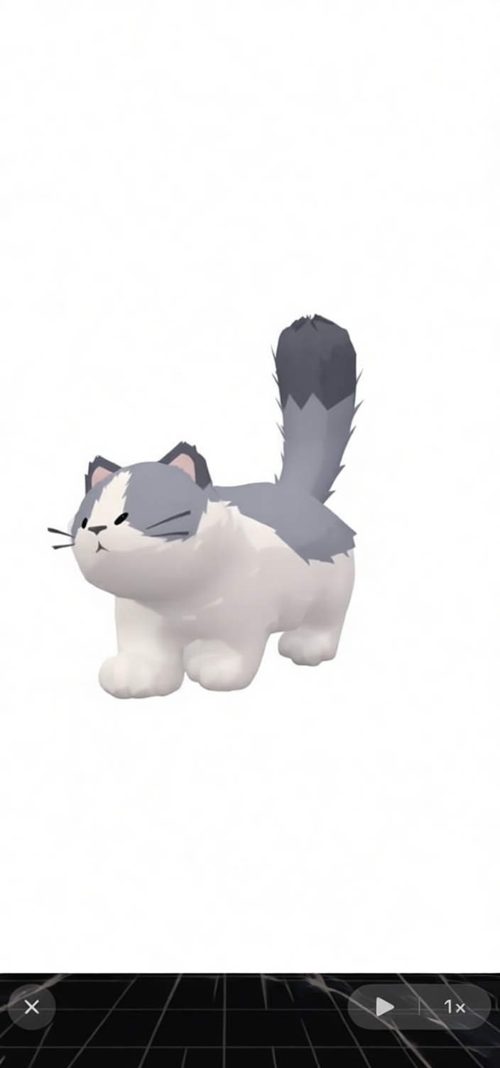 Chubby Kitten Figurine free 3D printable STL