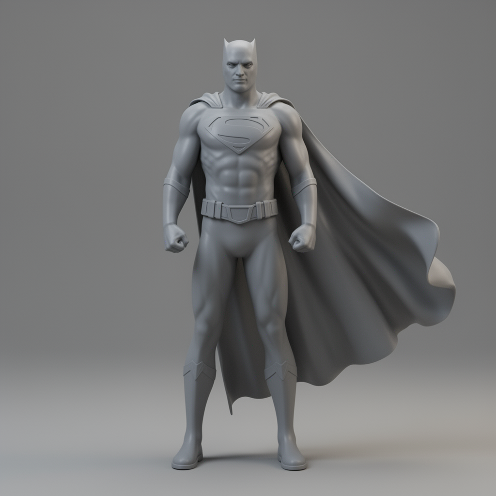 Superhero Standing Figurine free 3D printable STL