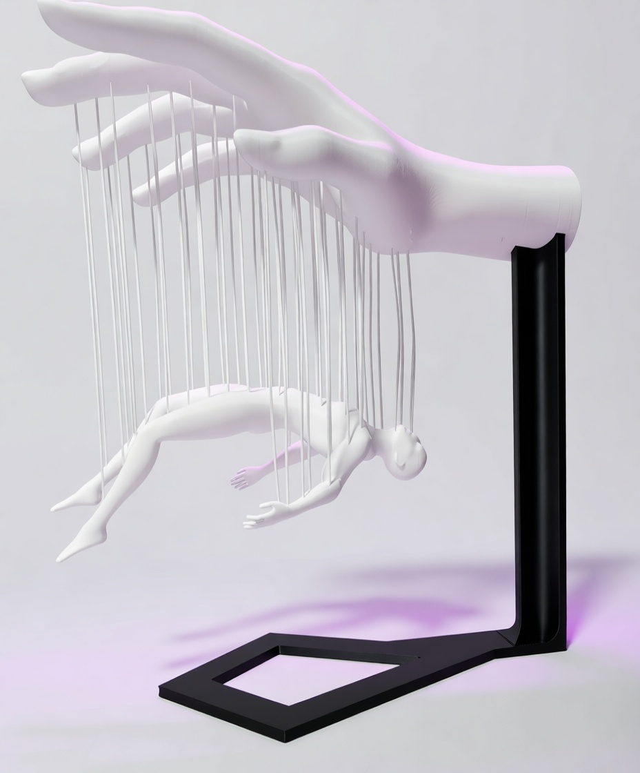 Marionette Hand Sculpture free 3D printable STL