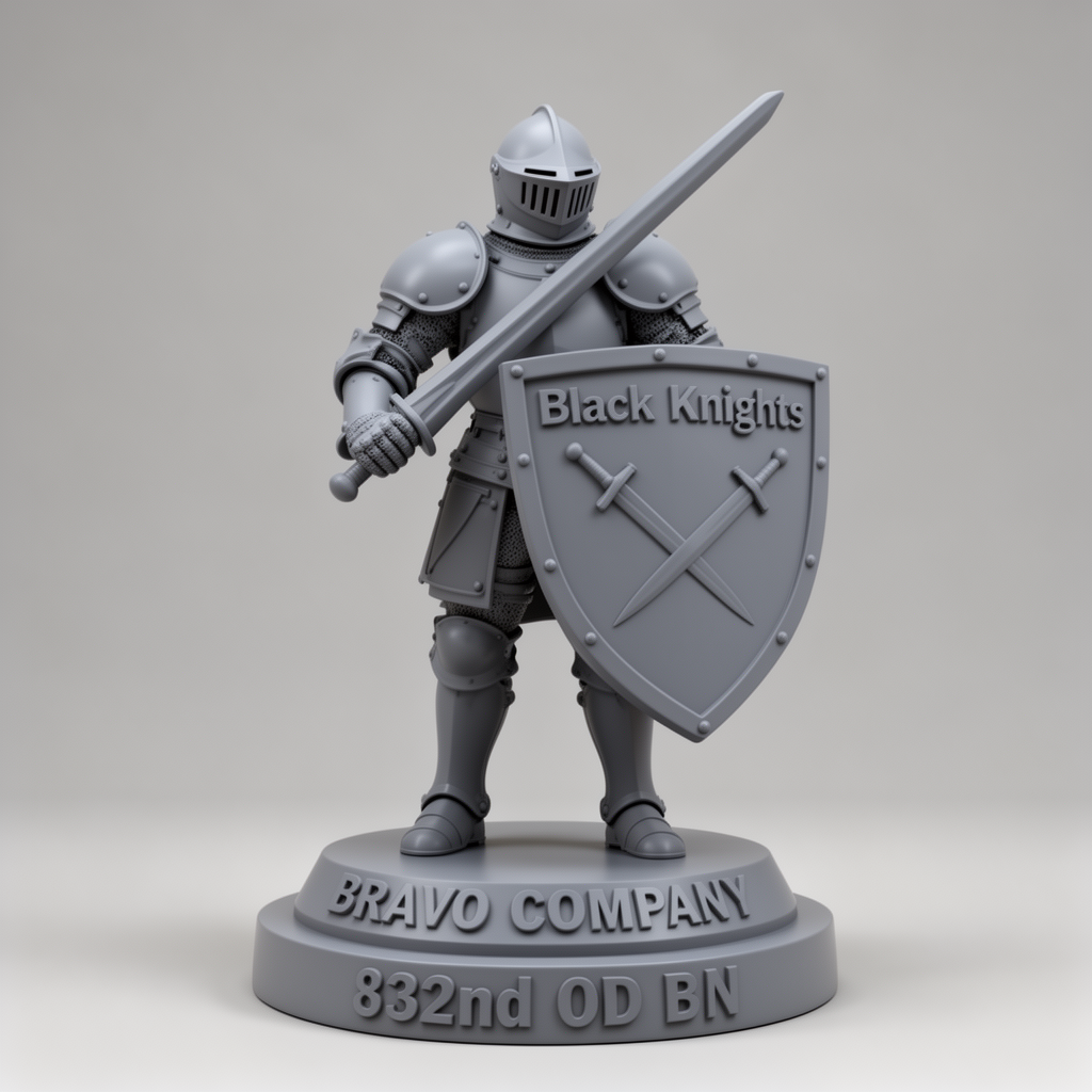 Black Knights Award Statue free 3D printable STL