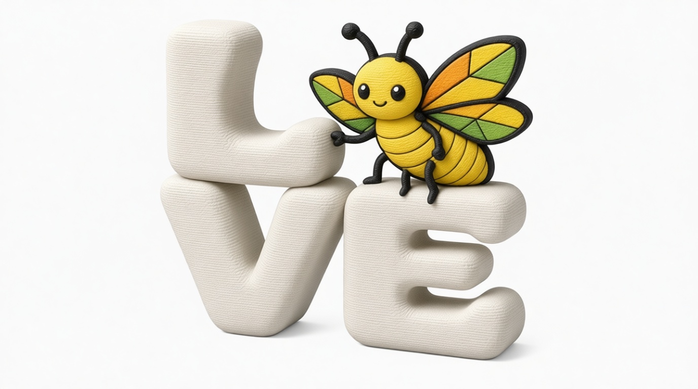 Bee Love Sculpture free 3D printable STL