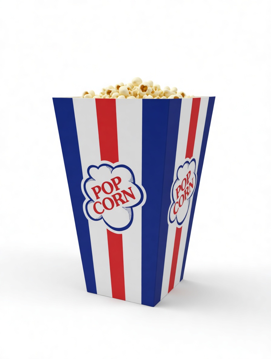 Popcorn Box Model free 3D printable STL