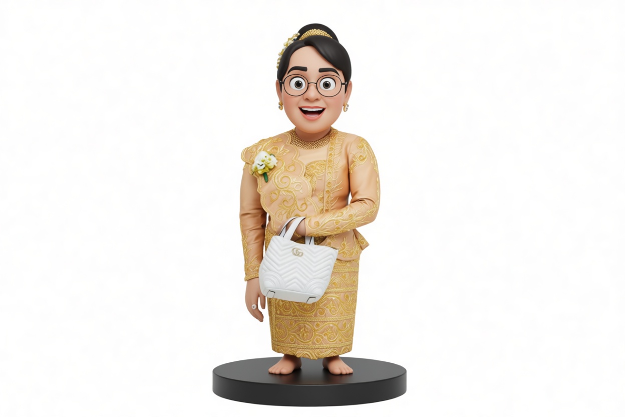 Traditional Thai Woman Figurine free 3D printable STL