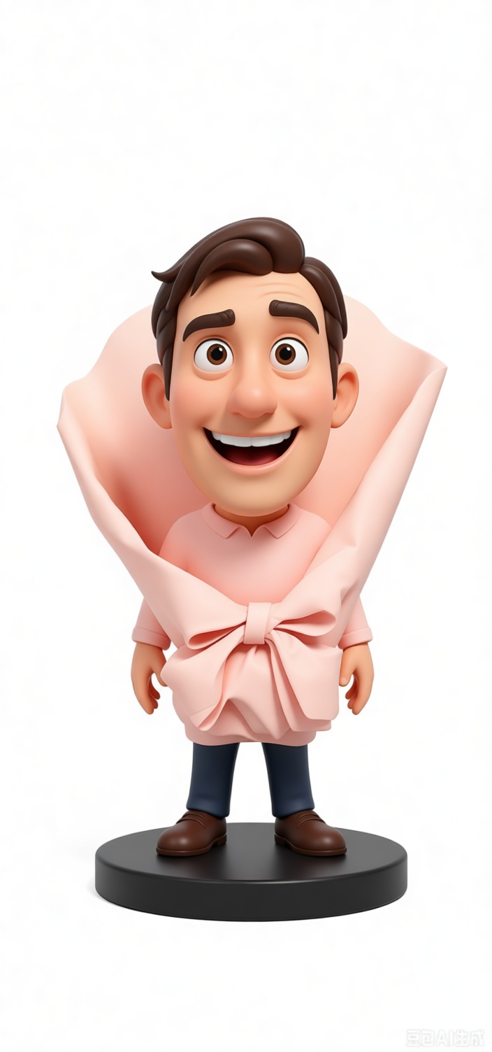 Happy Man Bouquet Figurine free 3D printable STL