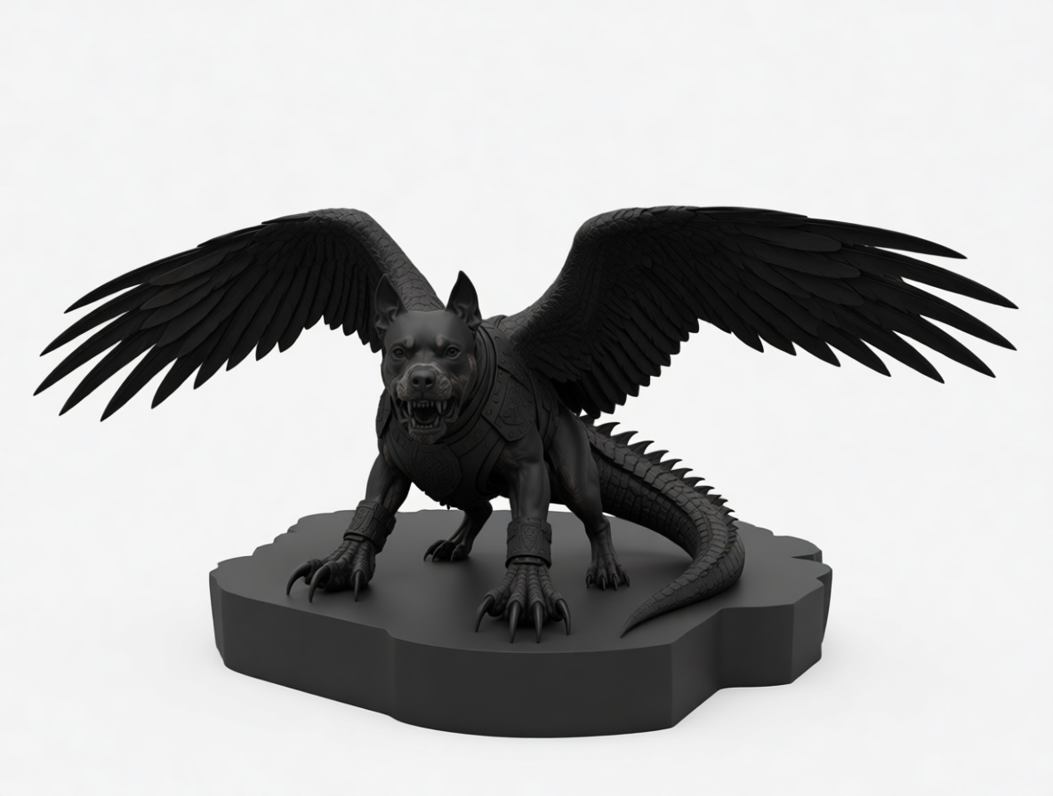 Winged Cerberus Figurine free 3D printable STL