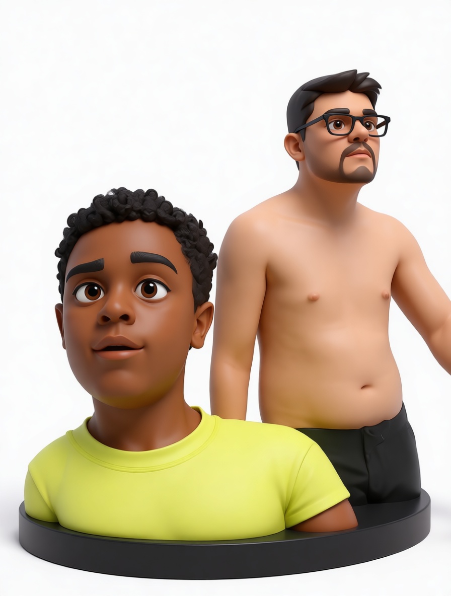 Two Stylized Busts free 3D printable STL