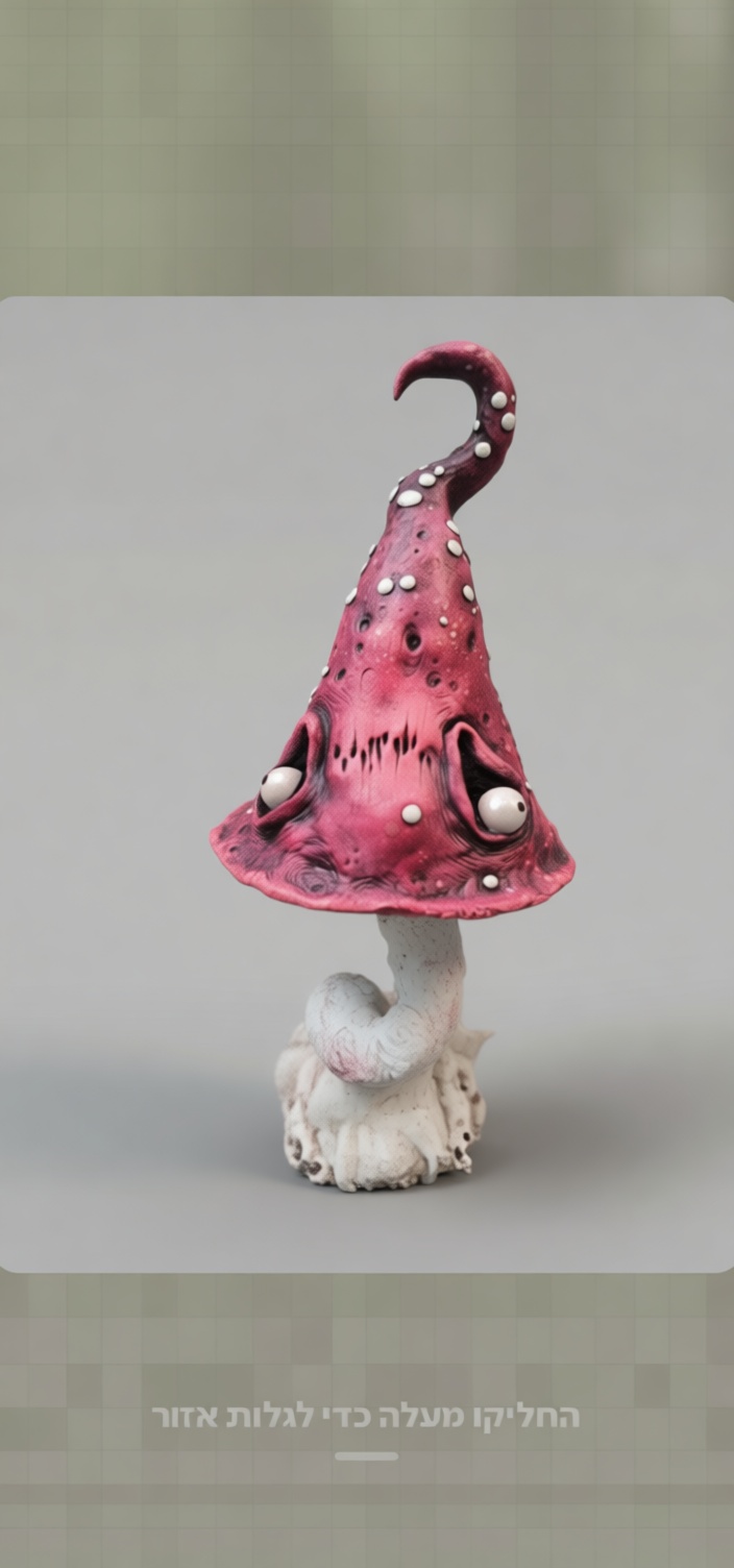 Creepy Mushroom Figurine free 3D printable STL