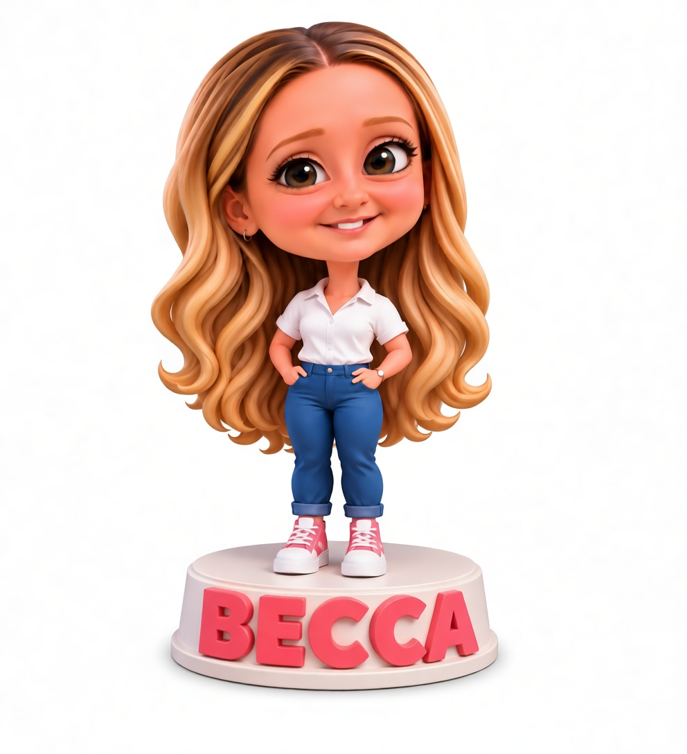 Becca Cartoon Figurine free 3D printable STL