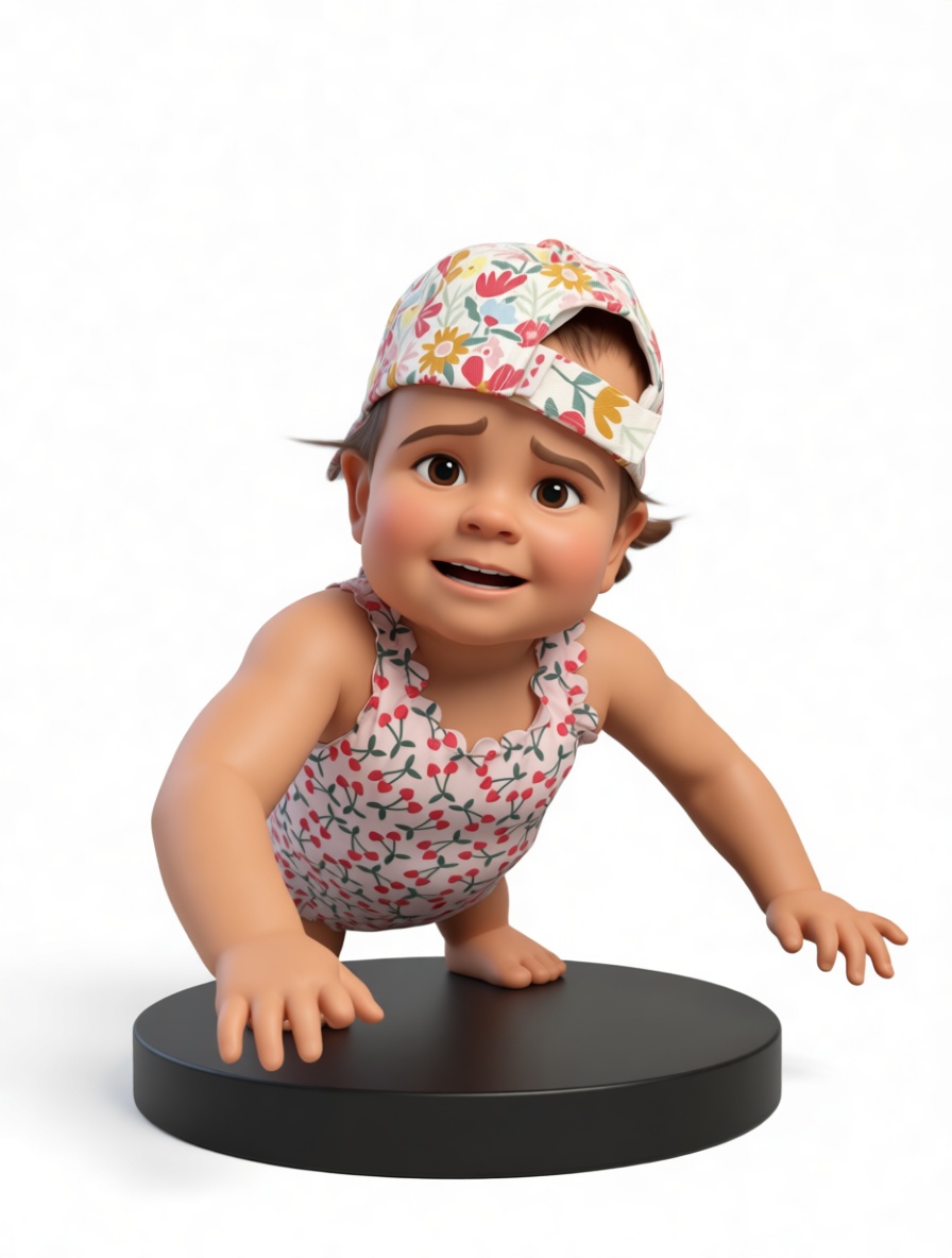 Crawling Baby Figurine free 3D printable STL