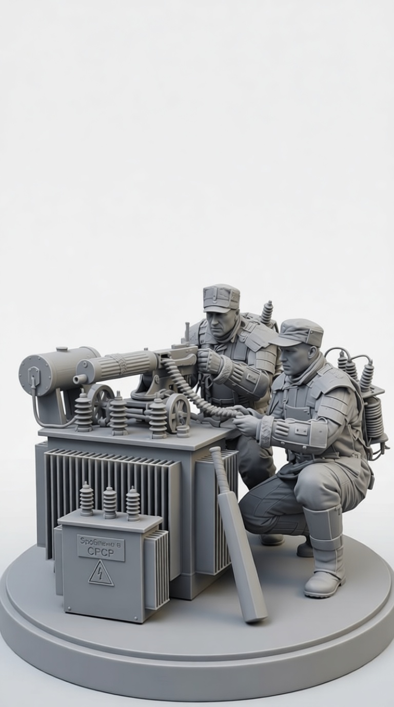 Soviet Soldiers Machine Gun Figurine free 3D printable STL