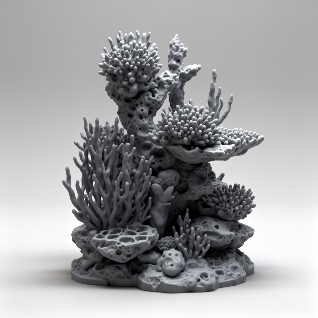 Aquarium Reef Model free 3D printable STL