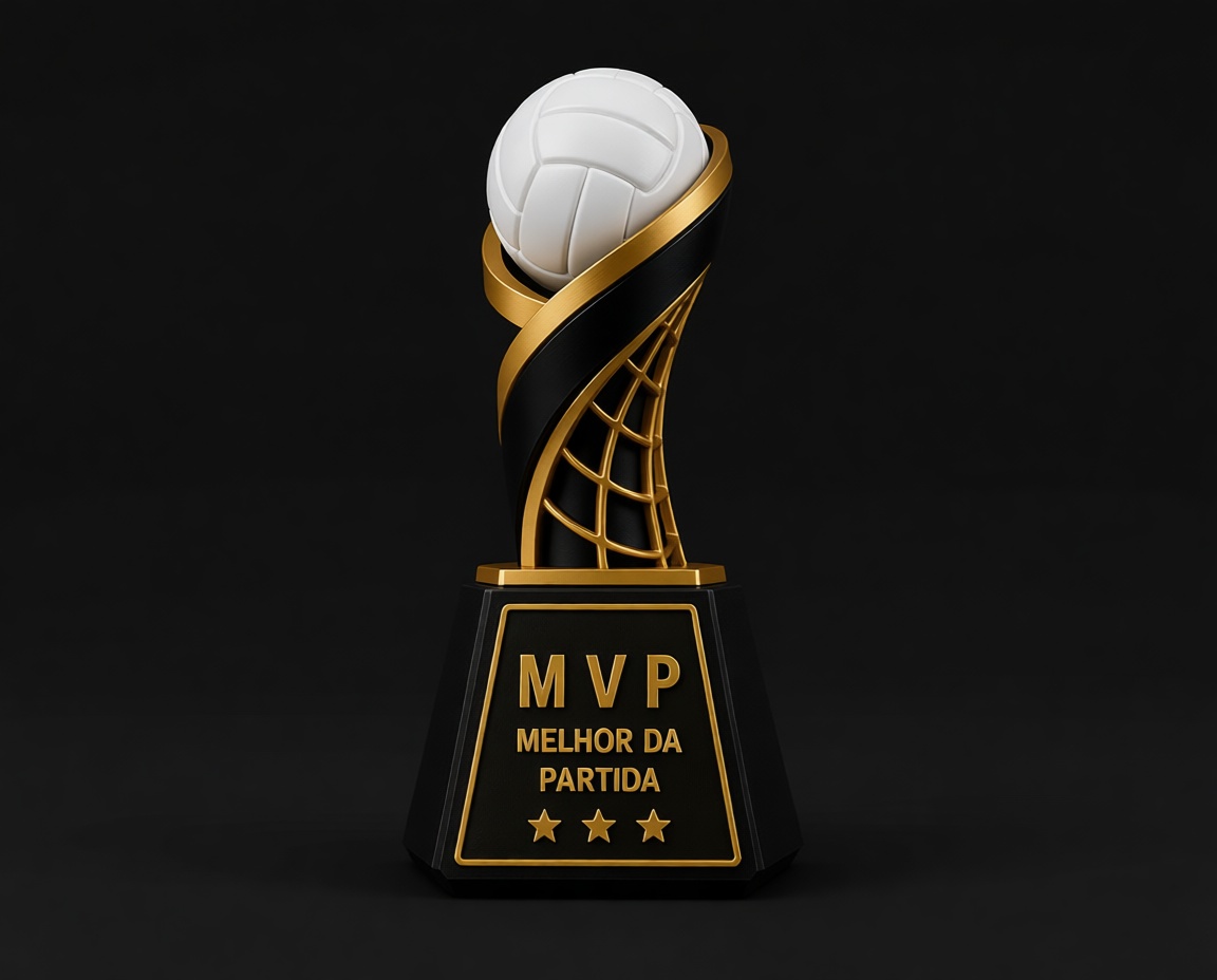 Volleyball MVP Trophy free 3D printable STL
