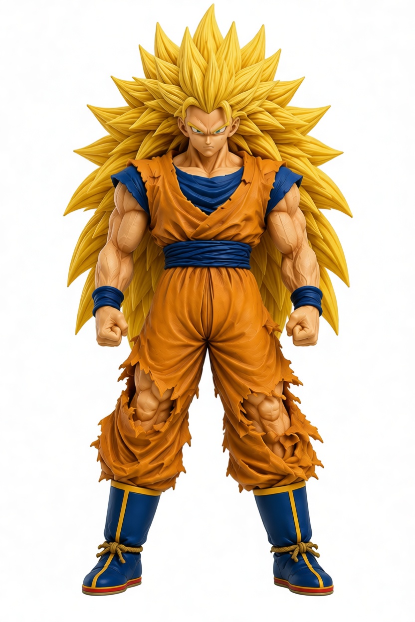 Goku Super Saiyan 3 Figurine free 3D printable STL