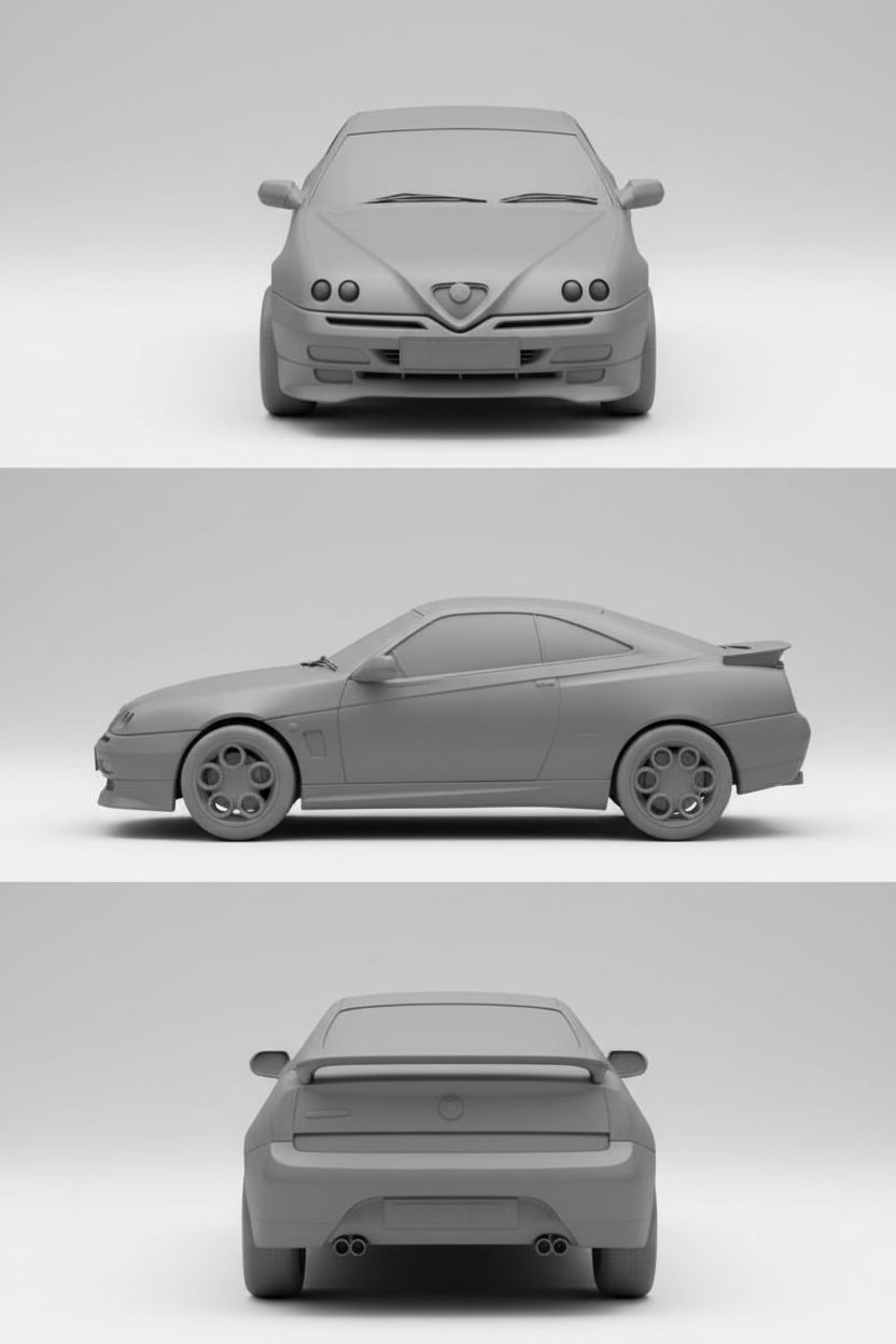Alfa Romeo GTV Model free 3D printable STL