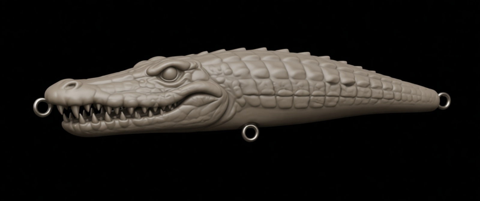 Alligator Head Lure free 3D printable STL