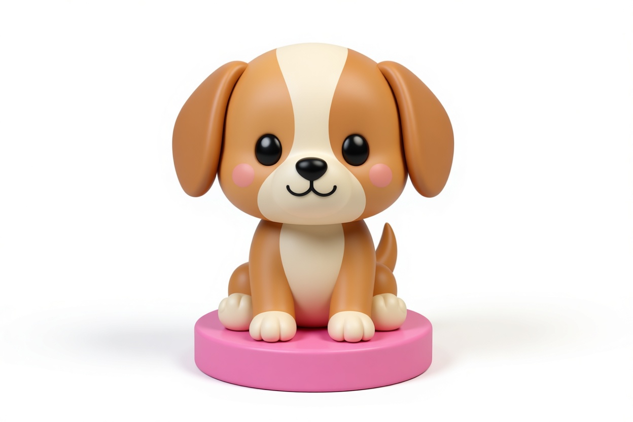 Beagle Puppy Figurine free 3D printable STL