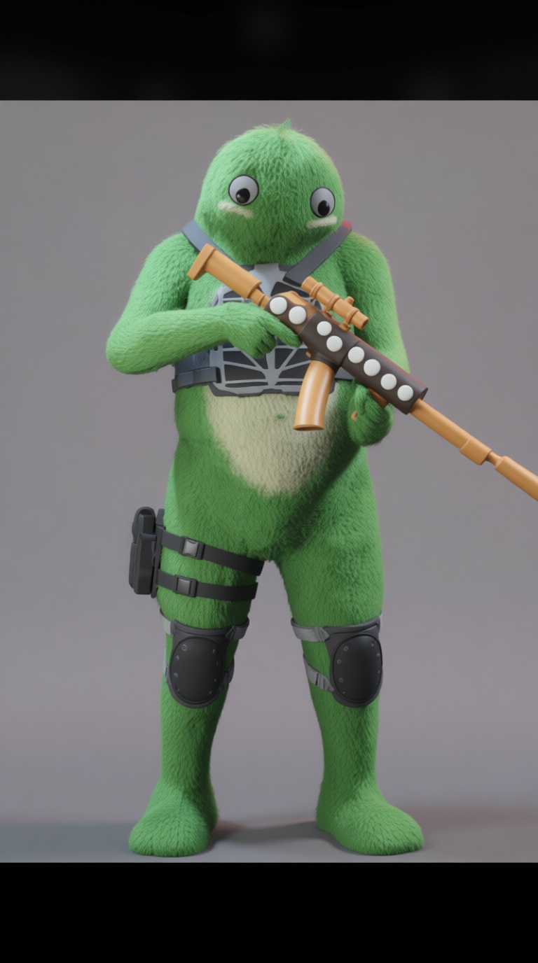 Green Plush Soldier Figurine free 3D printable STL