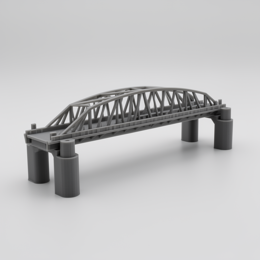 Modern Bridge Model free 3D printable STL