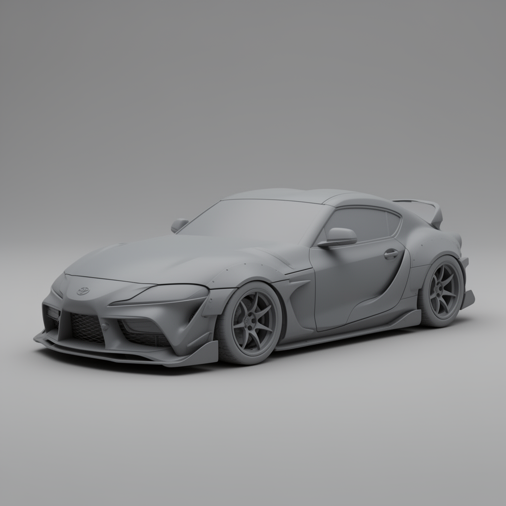 Toyota Supra Widebody Model free 3D printable STL