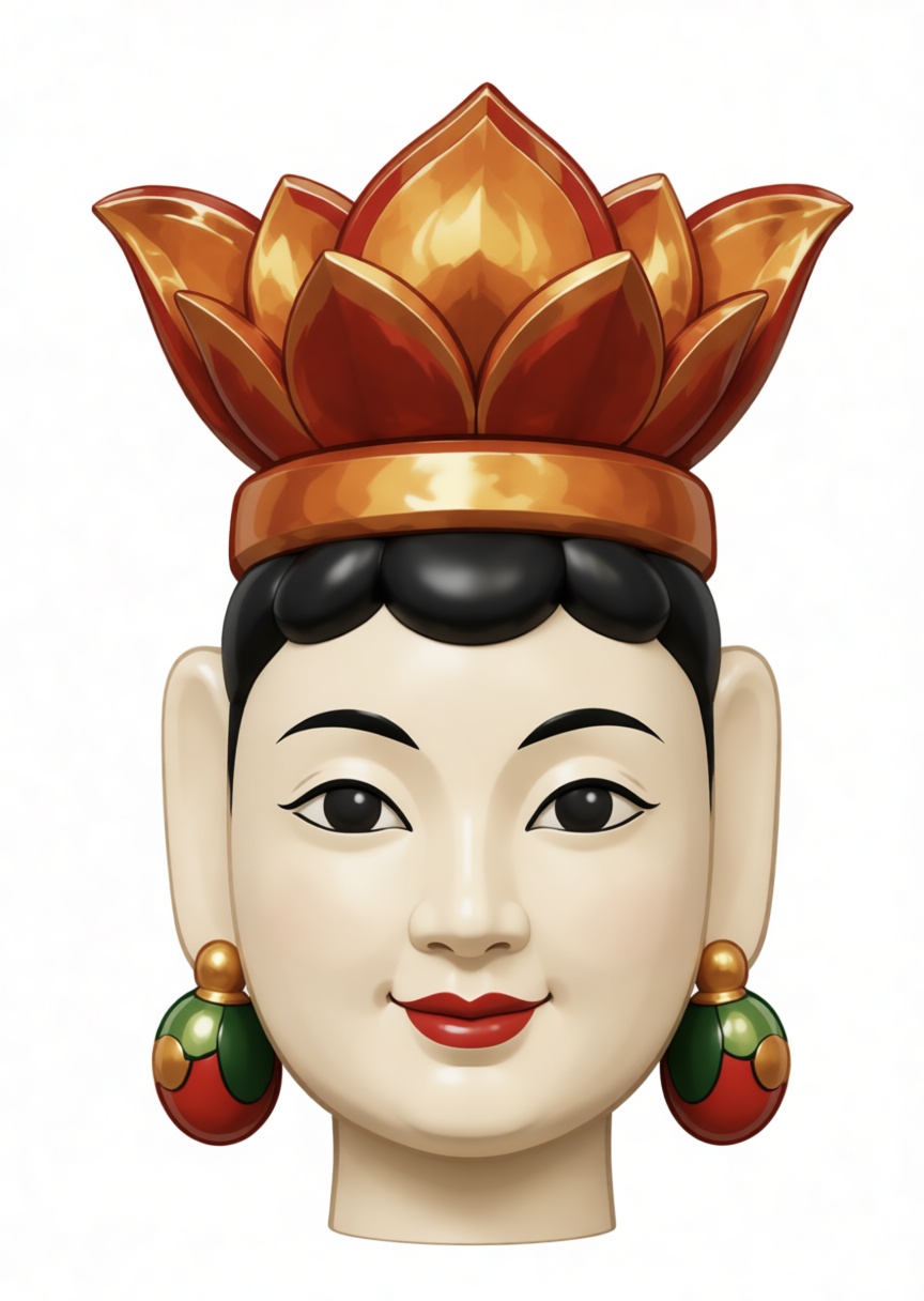 Bodhisattva Kopf Statue free 3D printable STL