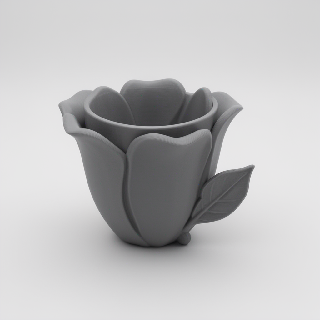 Flower Leaf Cup free 3D printable STL