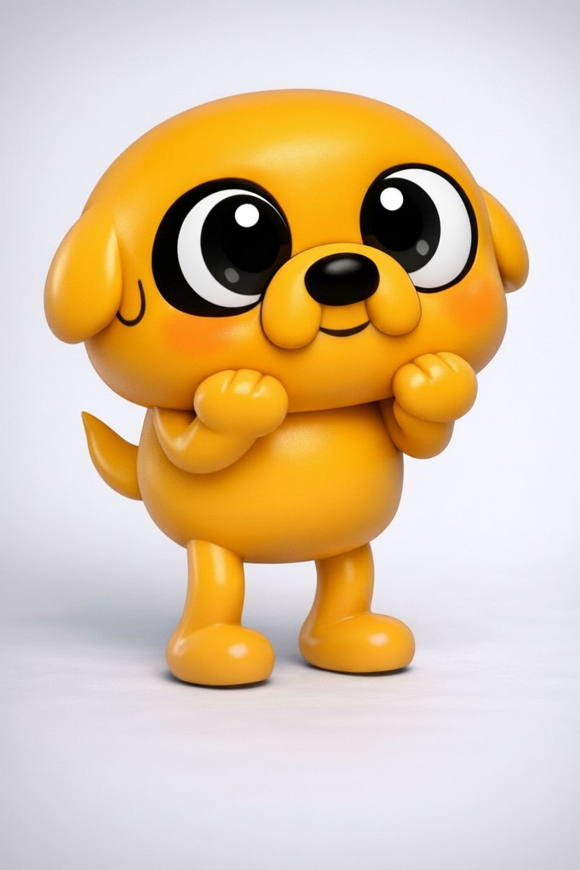 Cute Cartoon Dog Character free 3D printable STL