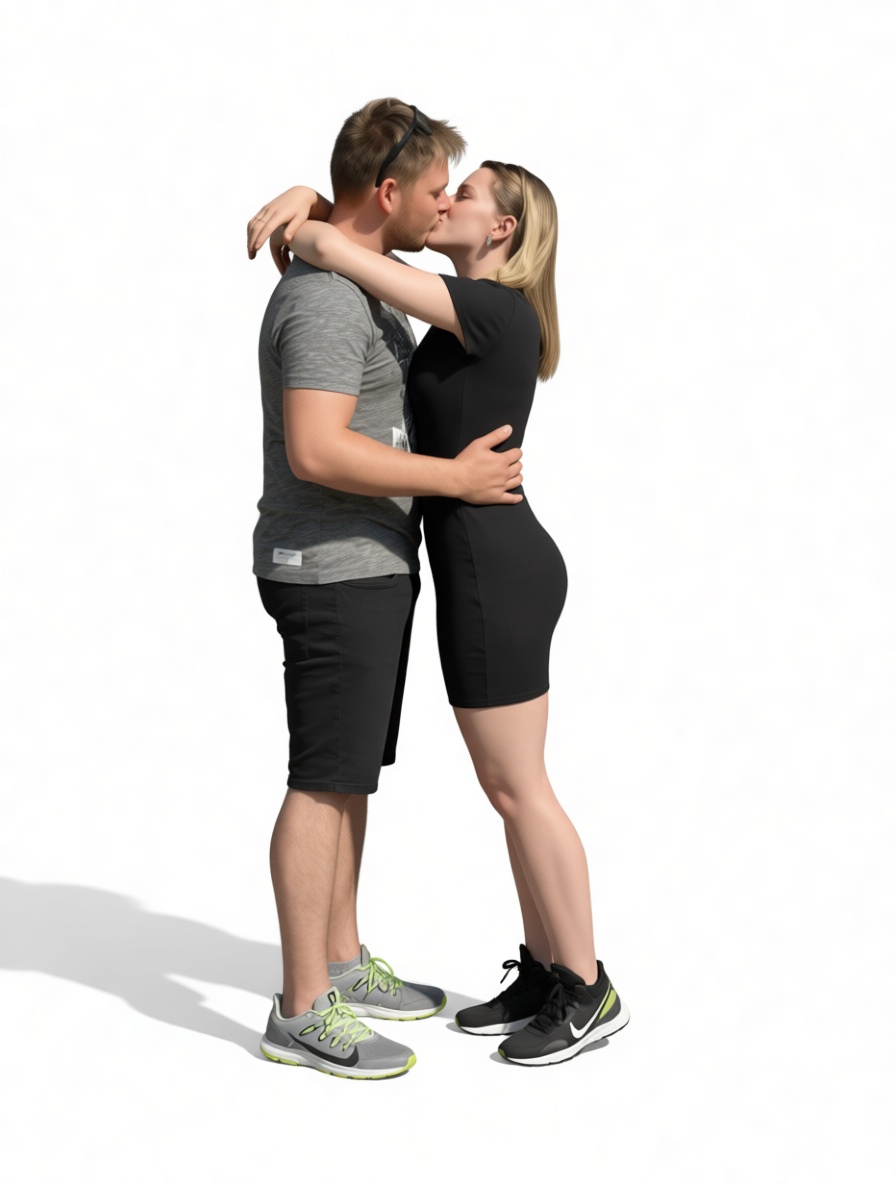 Couple Kissing Figurine free 3D printable STL