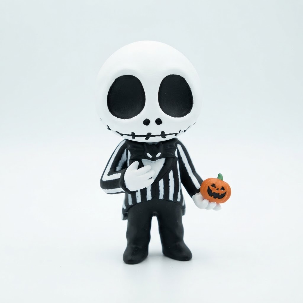 Jack Skellington Figurine free 3D printable STL