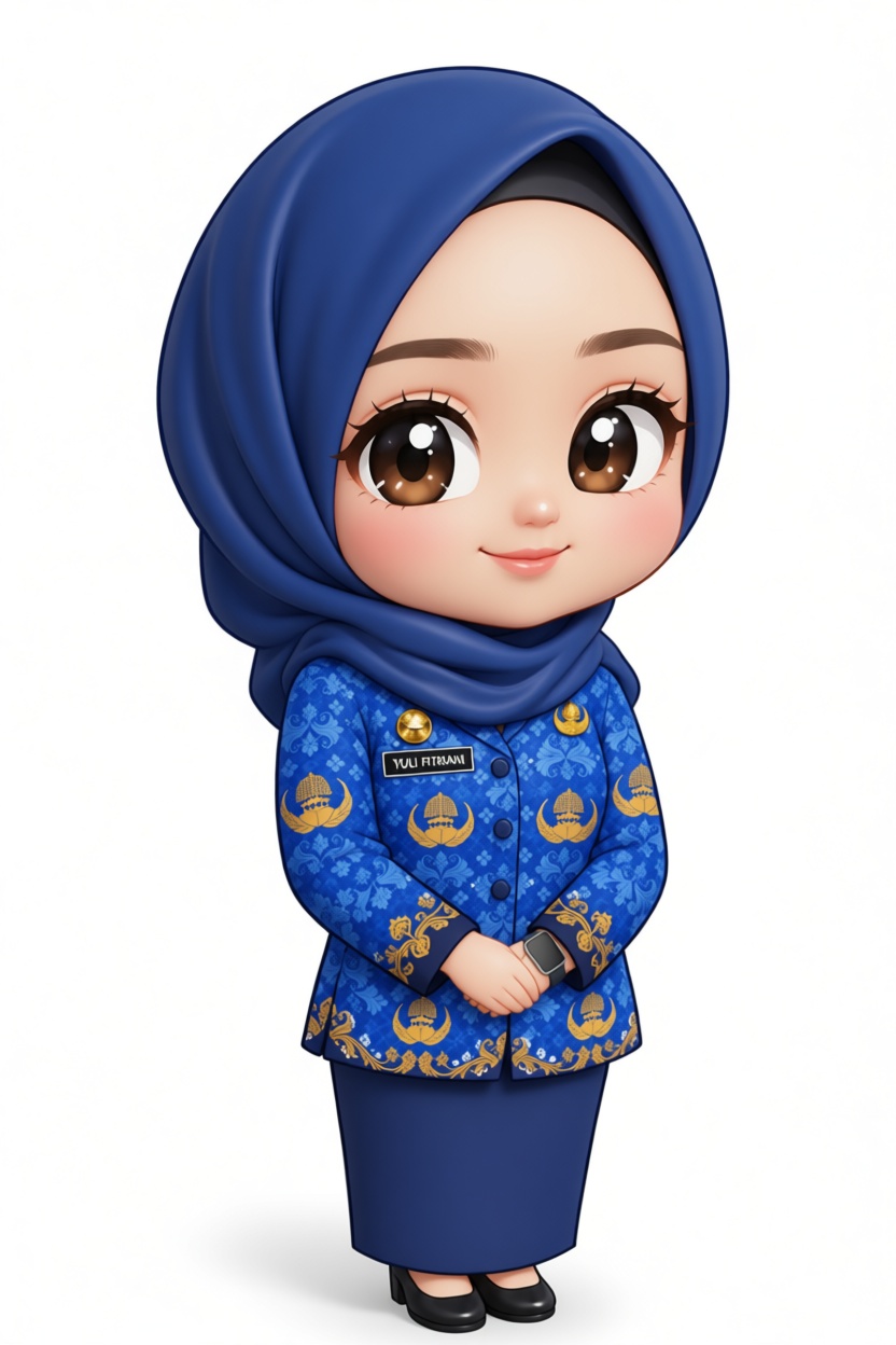 Woman in Blue Hijab Figurine free 3D printable STL