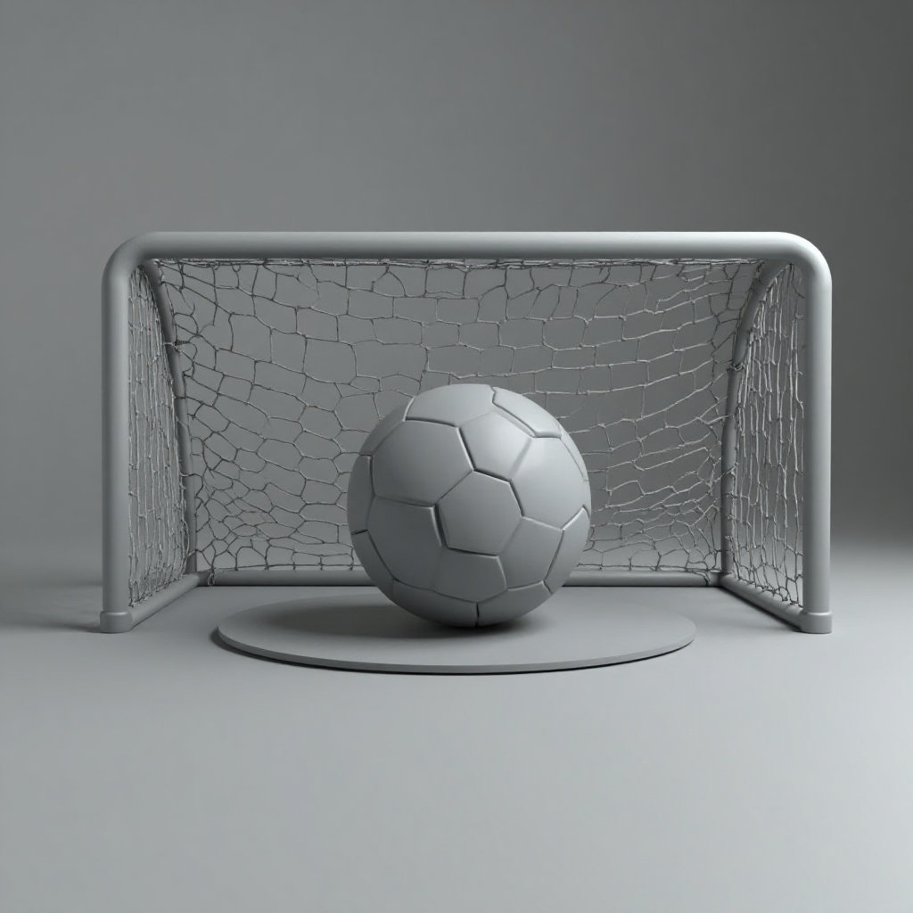 Soccer Ball and Goal Model free 3D printable STL