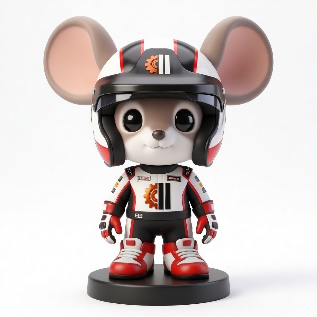Racing Mouse Figurine free 3D printable STL