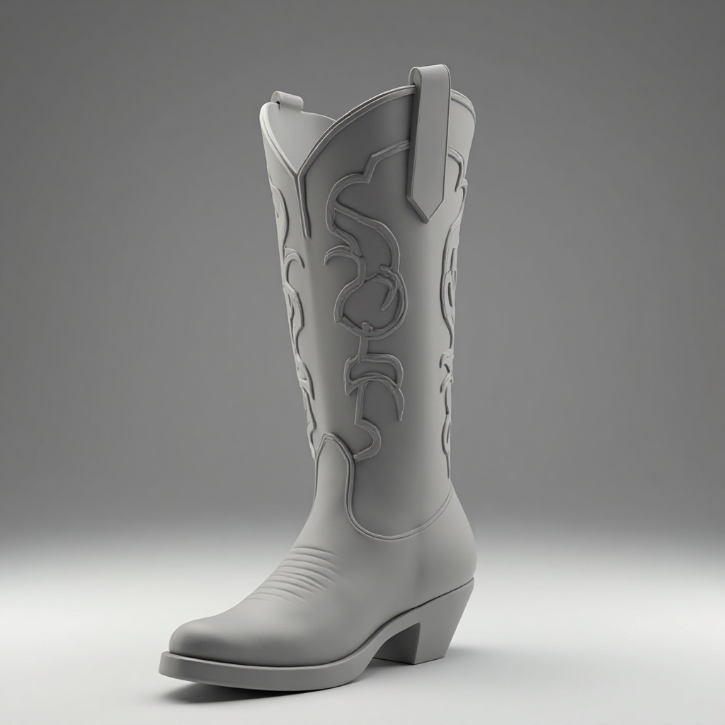 Cowboy Boot Vase free 3D printable STL