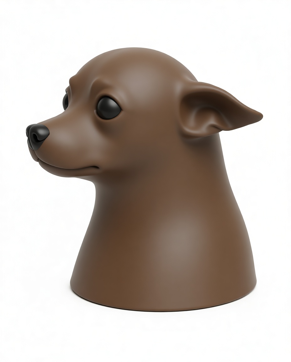 Chihuahua Dog Bust free 3D printable STL