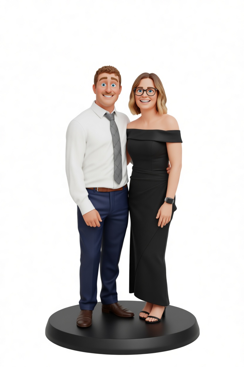 Couple Standing Figurine free 3D printable STL