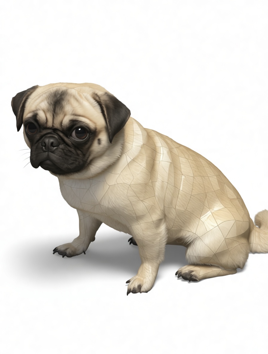 Pug Dog Figurine free 3D printable STL