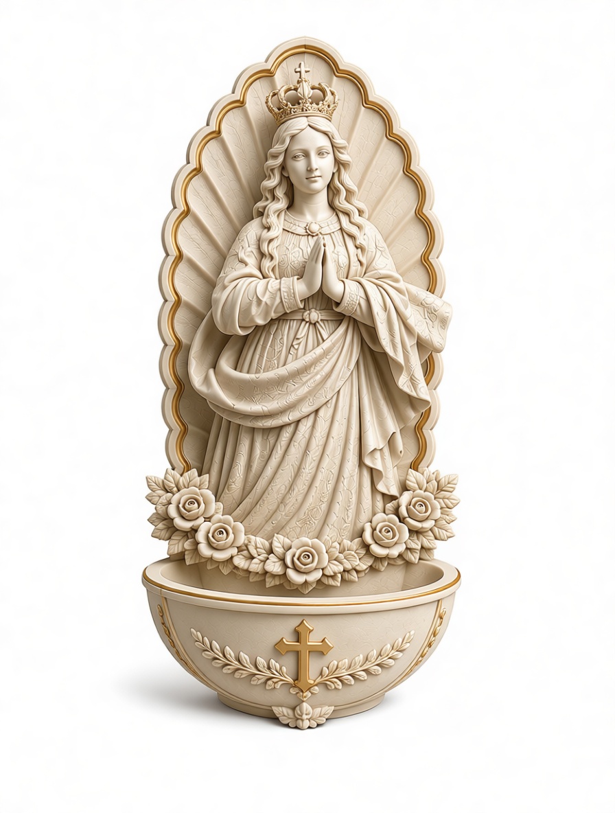 Virgin Mary Statue free 3D printable STL