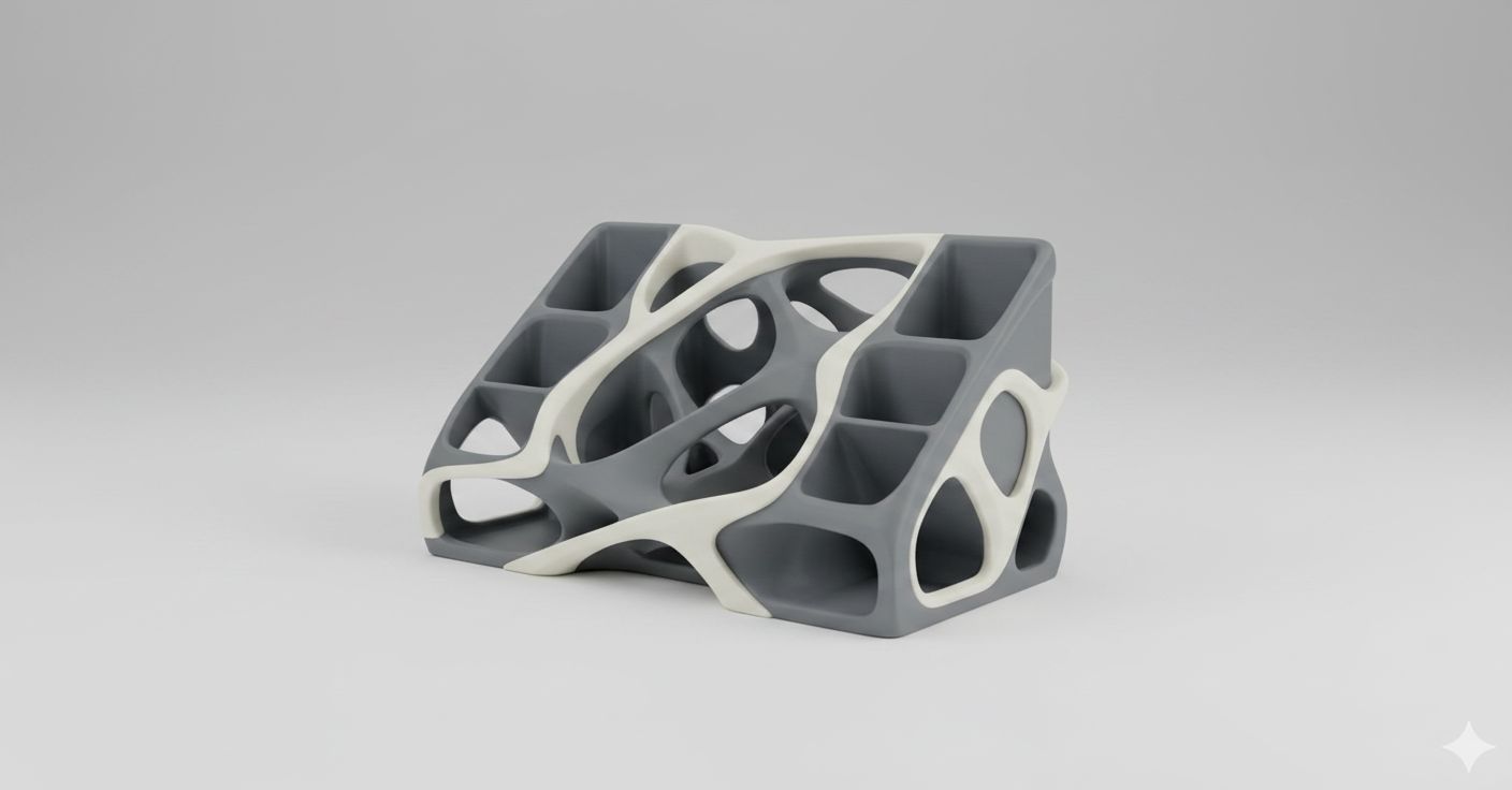 Voronoi Pen Organizer free 3D printable STL