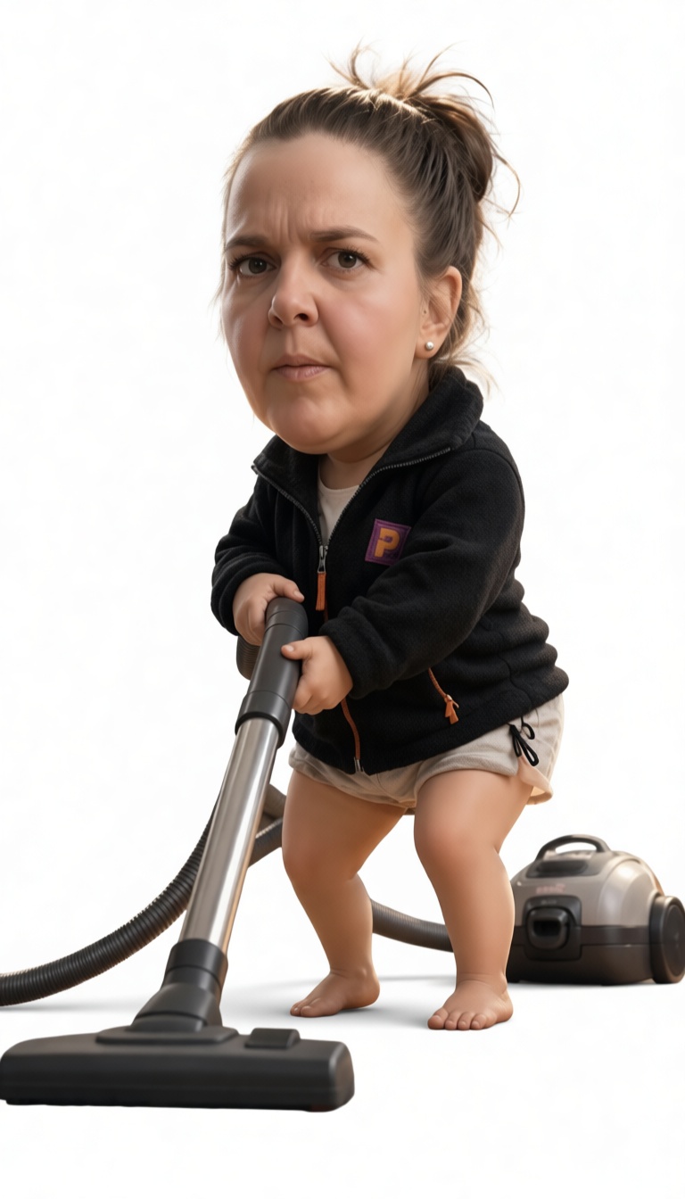 Woman Vacuuming Figurine free 3D printable STL