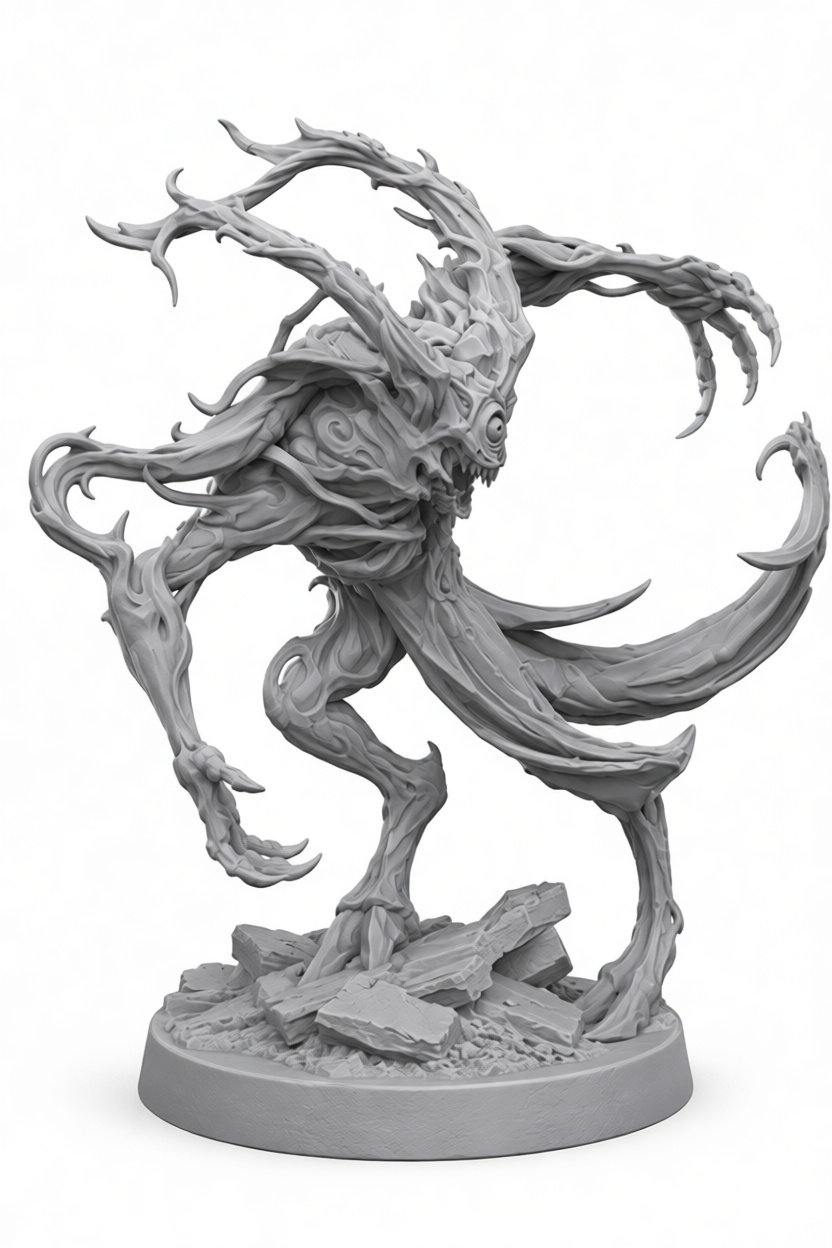 Eldritch Horror Tentacle Figure free 3D printable STL