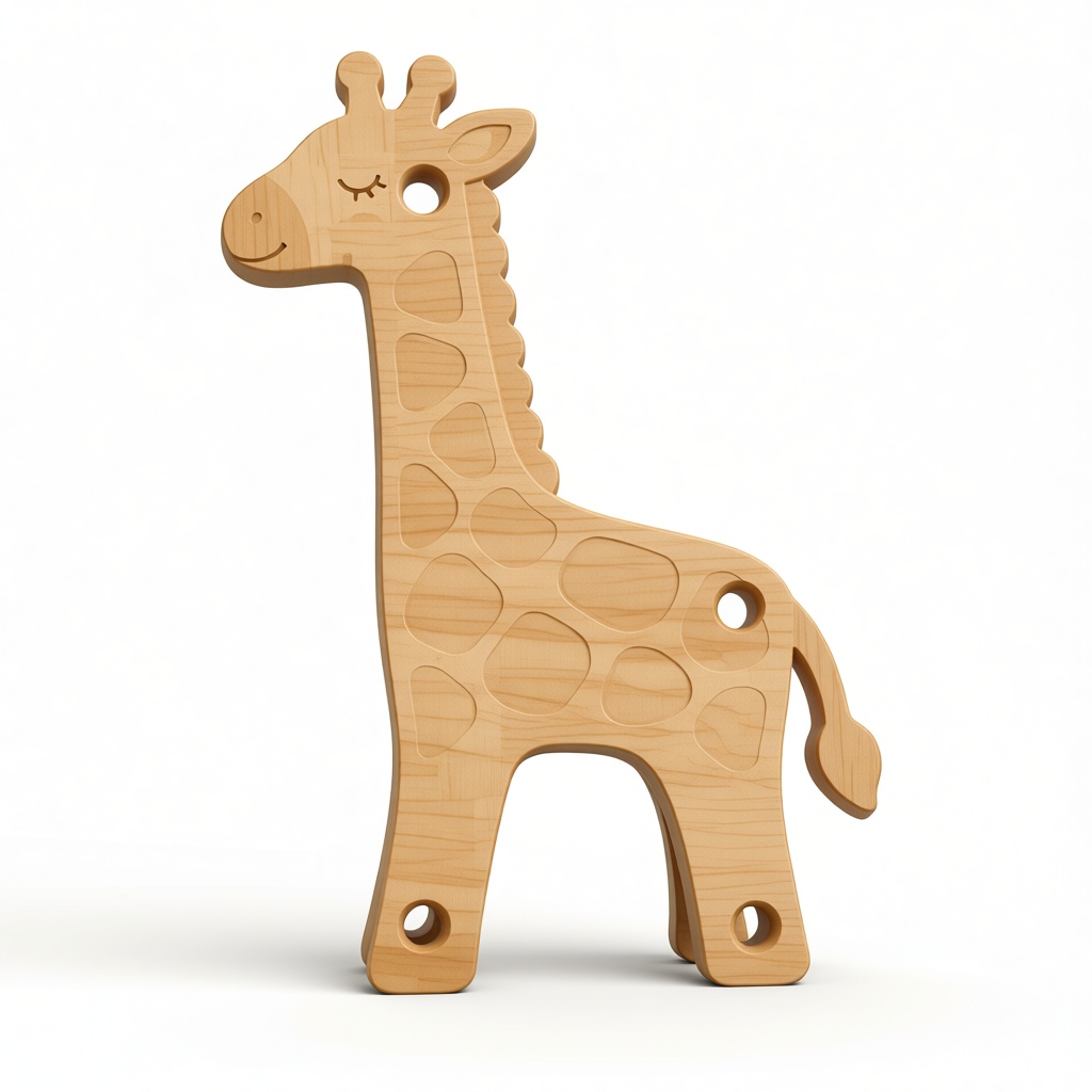 Giraffe Wooden Toy free 3D printable STL