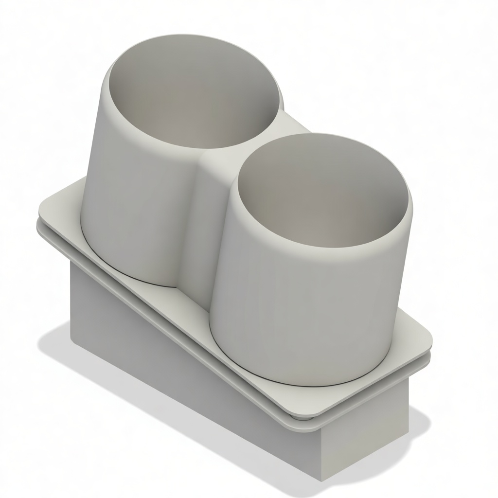 Dual Cup Organizer free 3D printable STL