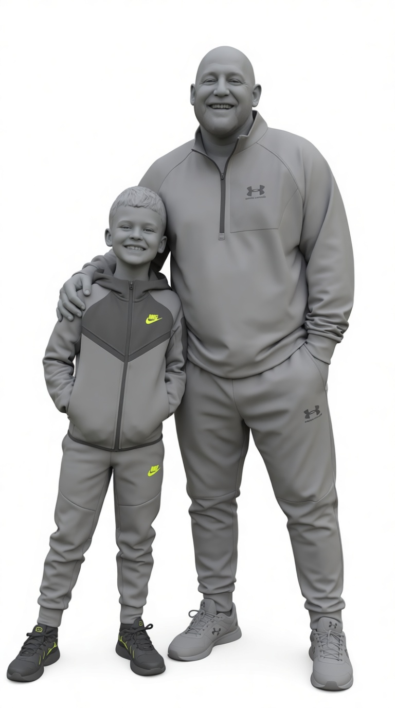 Father and Son Figurine free 3D printable STL