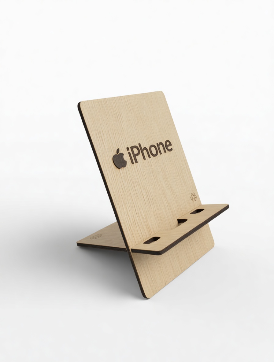 iPhone Wood Stand free 3D printable STL