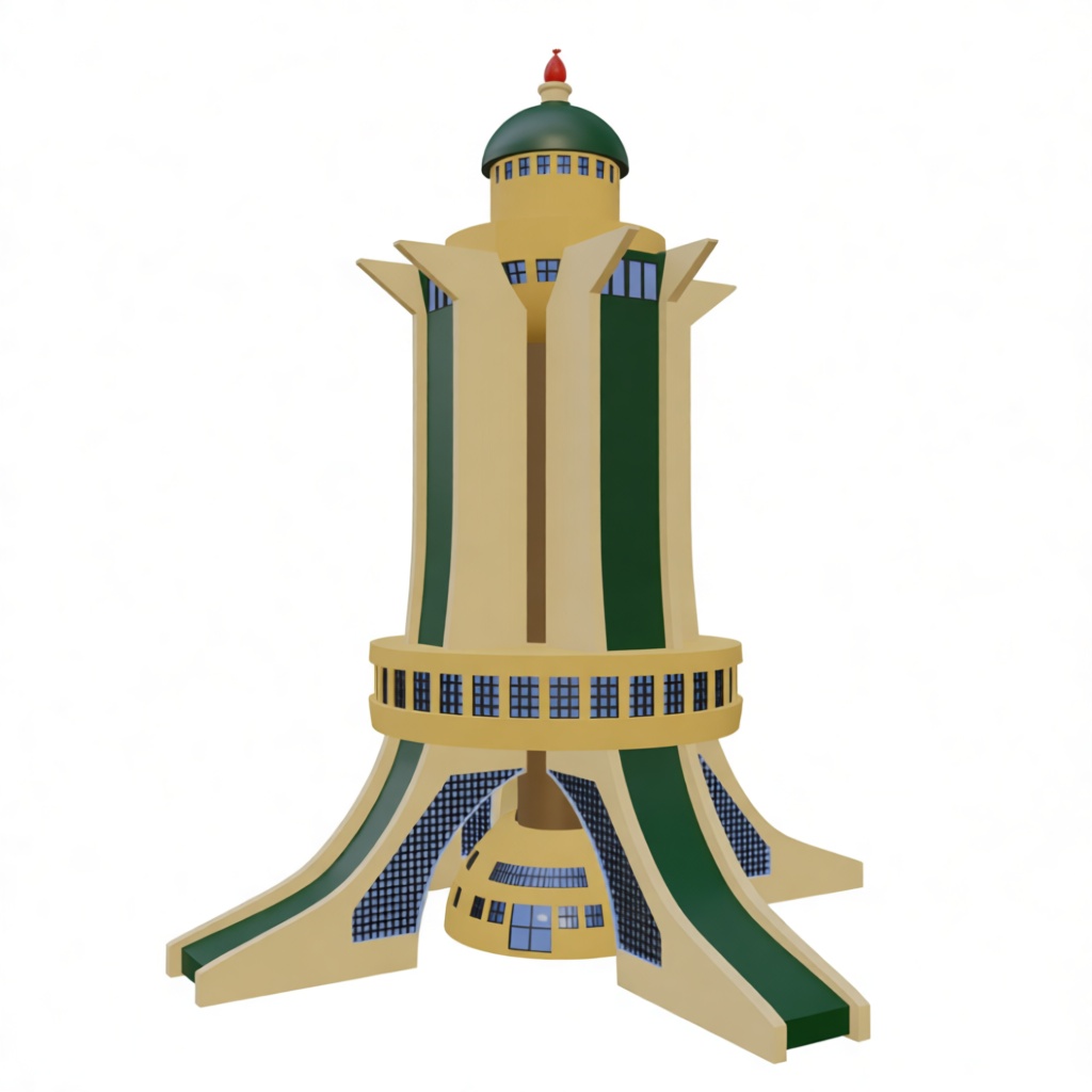 Atomium Tower Model free 3D printable STL
