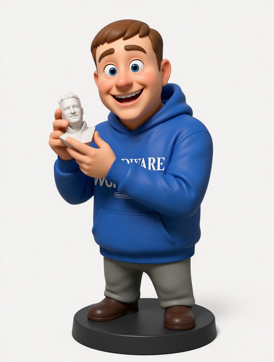 Smiling Boy Figurine free 3D printable STL