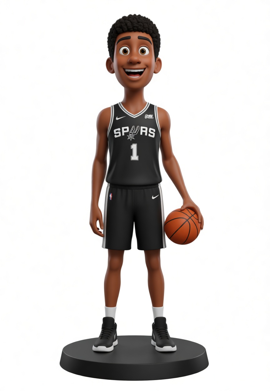 San Antonio Spurs Basketball Figurine free 3D printable STL