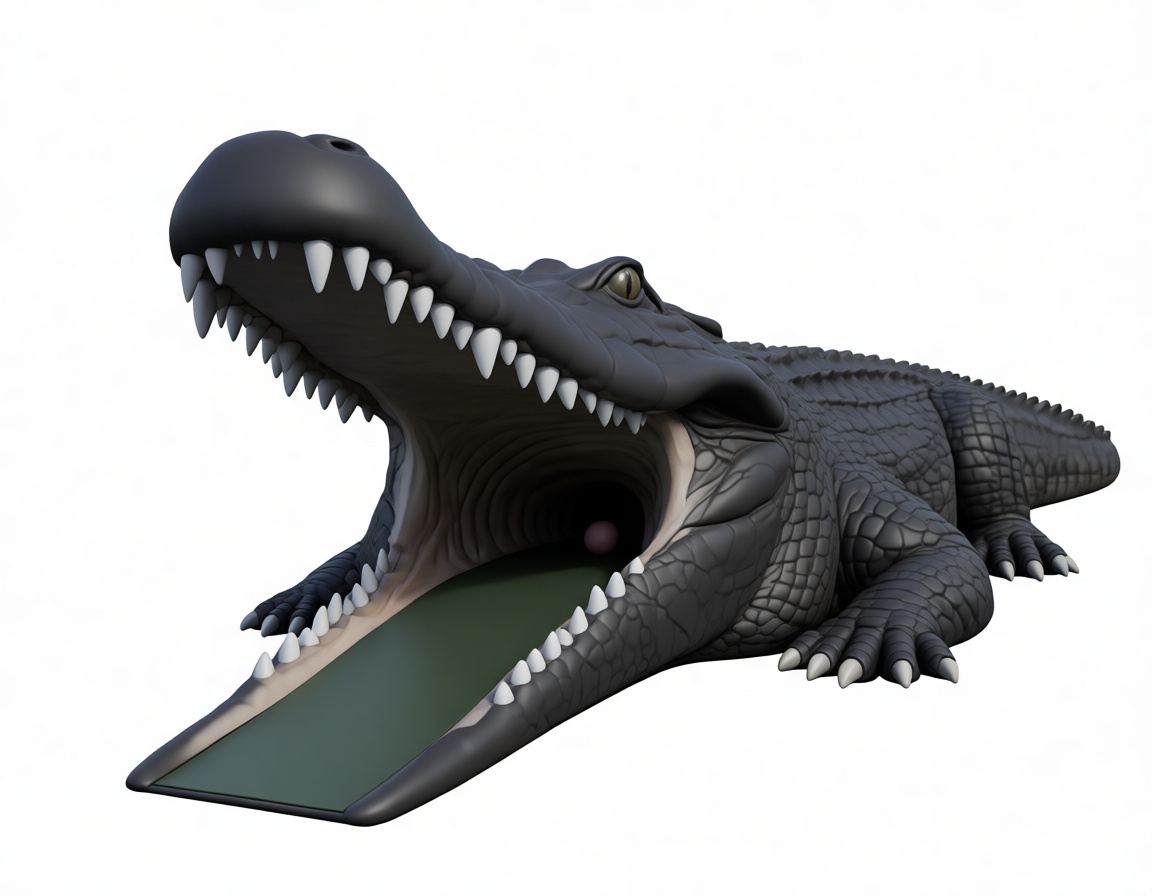 Alligator Slide Model free 3D printable STL