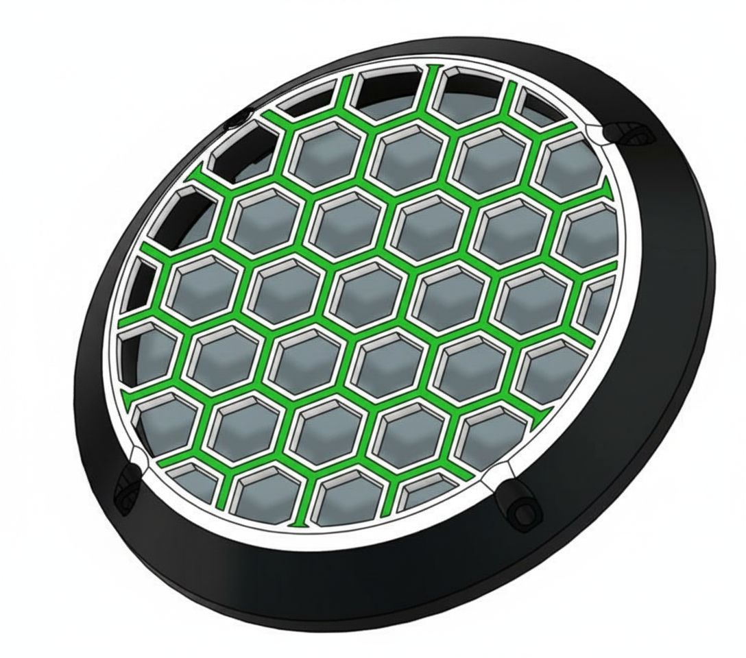 Honeycomb Lens Cap free 3D printable STL