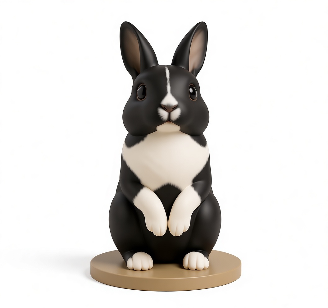Dutch Rabbit Figurine free 3D printable STL